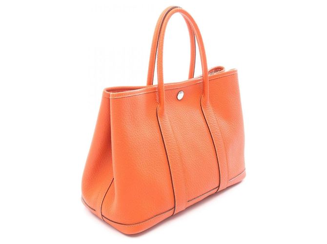 Borsa Tote TPM Garden Party di Hermès Arancione - vista 2