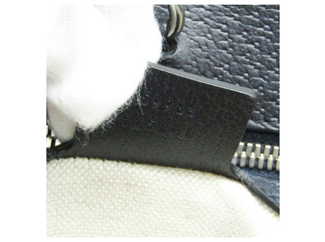 Bolsa tote pequena em canvas GG com G entrelaçado da Gucci Preto Vermelho - vista 13