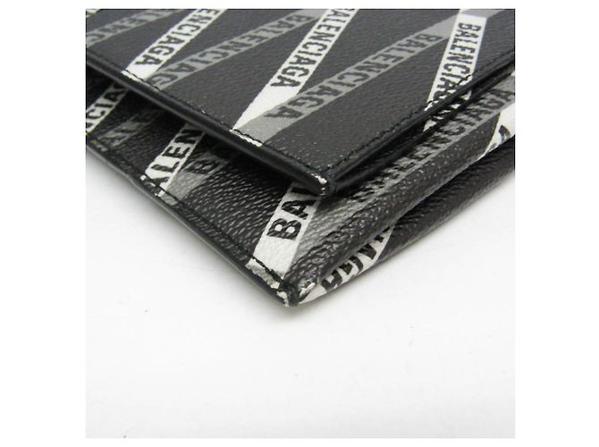 Everyday Clutch in pelle con stampa Balenciaga Marrone Nero - vista 10