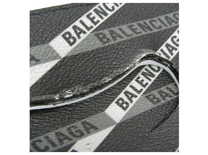 Everyday Clutch in pelle con stampa Balenciaga Marrone Nero - vista 12