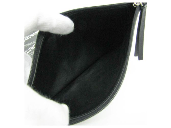 Everyday Clutch in pelle con stampa Balenciaga Marrone Nero - vista 14