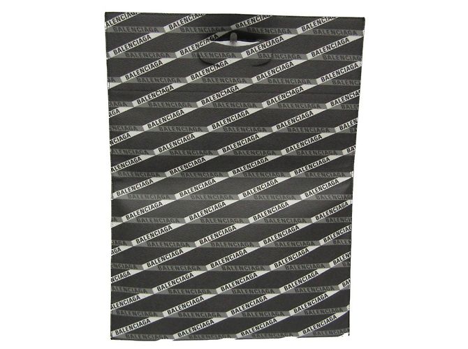 Everyday Clutch in pelle con stampa Balenciaga Marrone Nero - vista 2