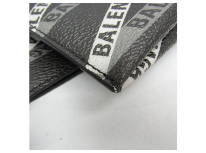 Everyday Clutch in pelle con stampa Balenciaga Marrone Nero - vista 5