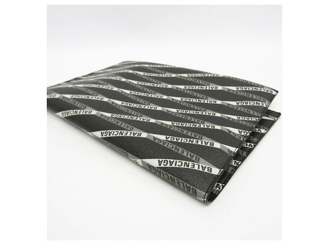 Everyday Clutch in pelle con stampa Balenciaga Marrone Nero - vista 8