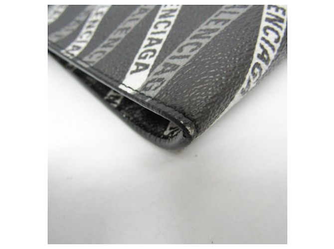 Everyday Clutch in pelle con stampa Balenciaga Marrone Nero - vista 9