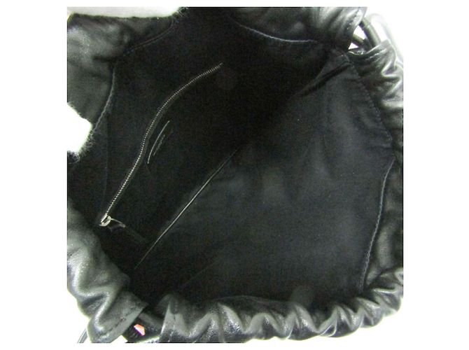Teddy Drawstring Bag von Saint Laurent 553919 Schwarz Pink - Ansicht 3