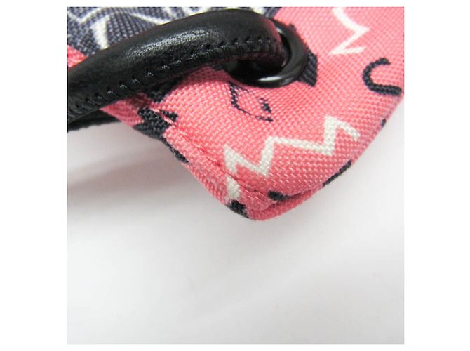 Teddy Drawstring Bag von Saint Laurent 553919 Schwarz Pink - Ansicht 6