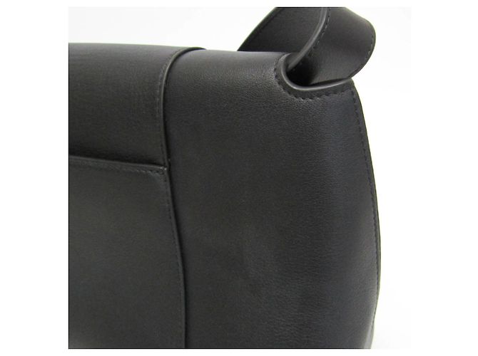 Borsa a spalla in pelle Balenciaga Downtown Medium Nero - vista 10
