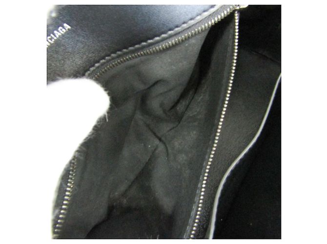 Borsa a spalla in pelle Balenciaga Downtown Medium Nero - vista 13