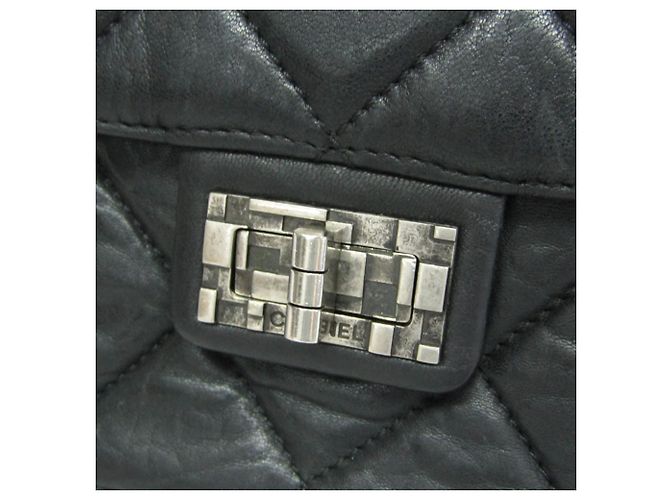 Timeless Chanel 2.55 Schultertasche mit Kette Schwarz - Ansicht 10