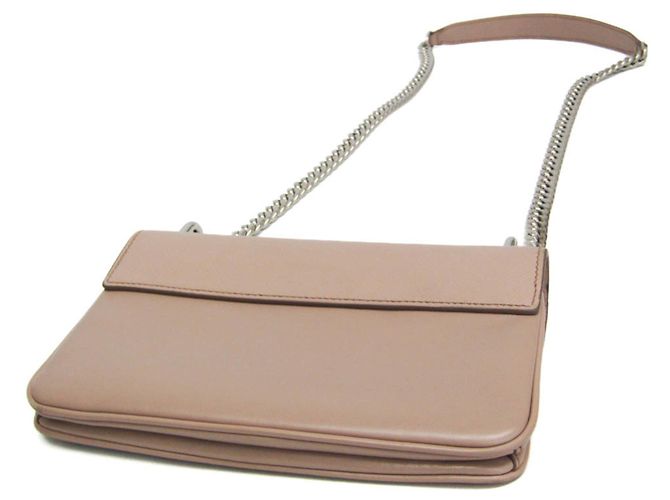 Borsa a Spalla Prada Saffiano Chain 1BD144 Beige - vista 3