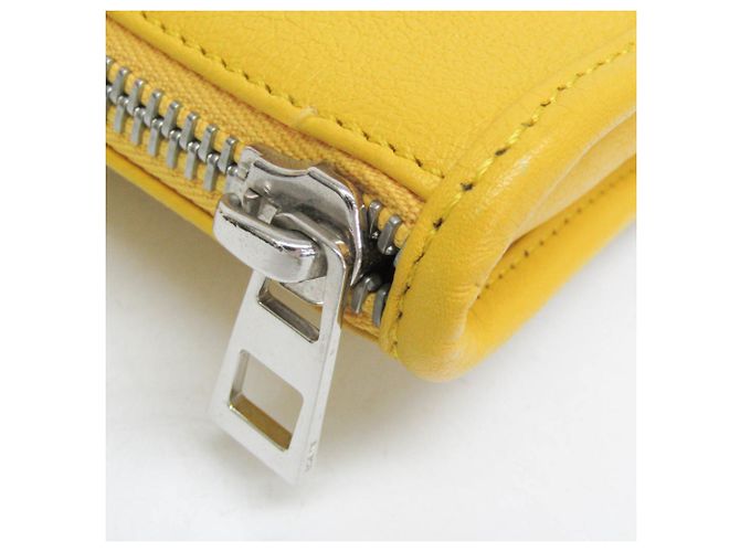 Sac de bureau Loewe Anagram en cuir jaune - vue 10