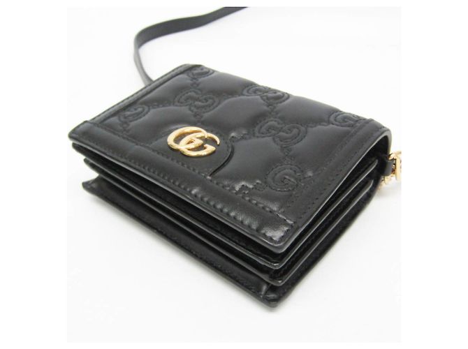 Borsa a Spalla Mini GG Matelassé Gucci Nero - vista 5