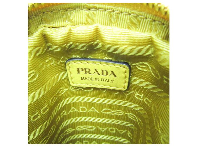 Pochette a Spalla Piccola Prada PELLETTERIA 9Y21OM Giallo - vista 10