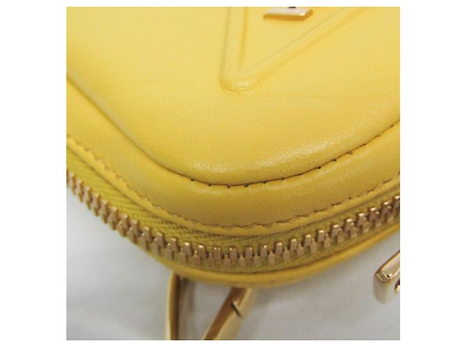 Pochette a Spalla Piccola Prada PELLETTERIA 9Y21OM Giallo - vista 9