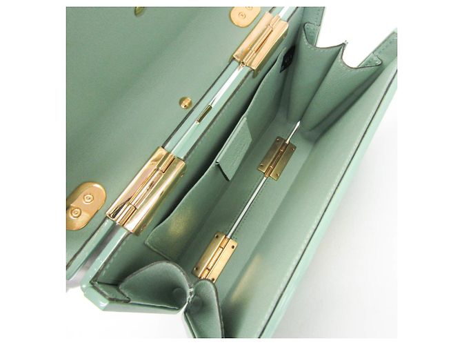 Borsa a mano mini in acrilico Gucci Sylvie 1969 Verde chiaro - vista 3