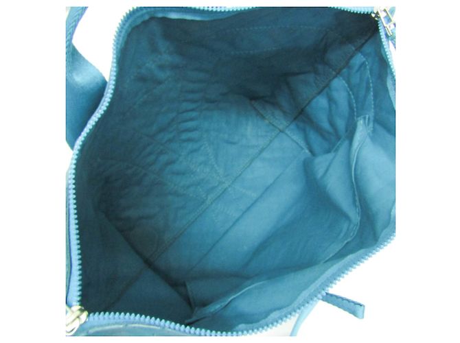 Borsa a spalla e tote in gomma per uomo Bottega Veneta Intrecciato BUFFER Blu - vista 3