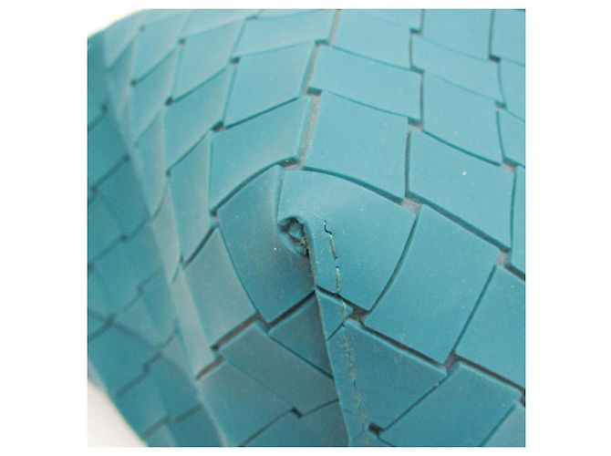 Borsa a spalla e tote in gomma per uomo Bottega Veneta Intrecciato BUFFER Blu - vista 5