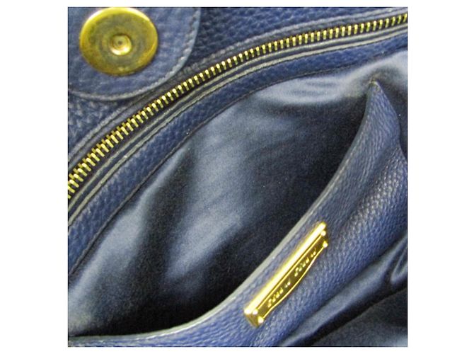 Damentasche aus Leder Miu Miu Marineblau - Ansicht 16