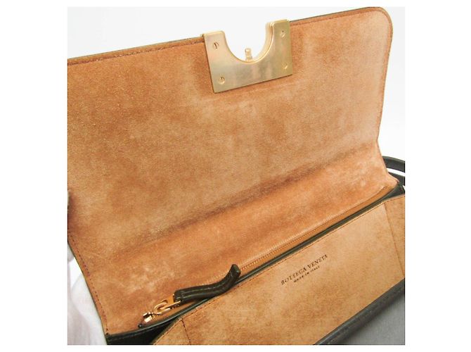 Borsa a spalla in pelle classica BV per donne di Bottega Veneta Cachi - vista 15