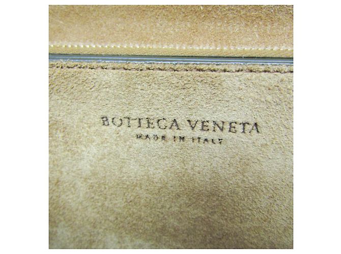 Borsa a spalla in pelle classica BV per donne di Bottega Veneta Cachi - vista 17