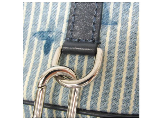 Pochette Outdoor Monogram Louis Vuitton Bianco Blu - vista 10