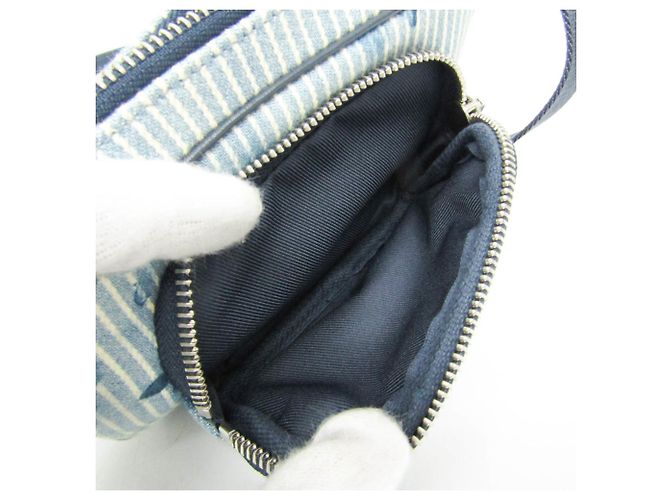 Pochette Outdoor Monogram Louis Vuitton Bianco Blu - vista 12