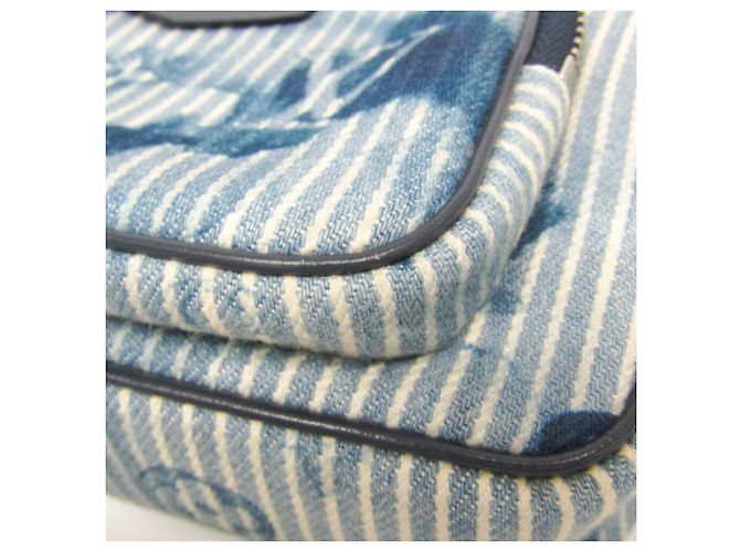 Pochette Outdoor Monogram Louis Vuitton Bianco Blu - vista 5
