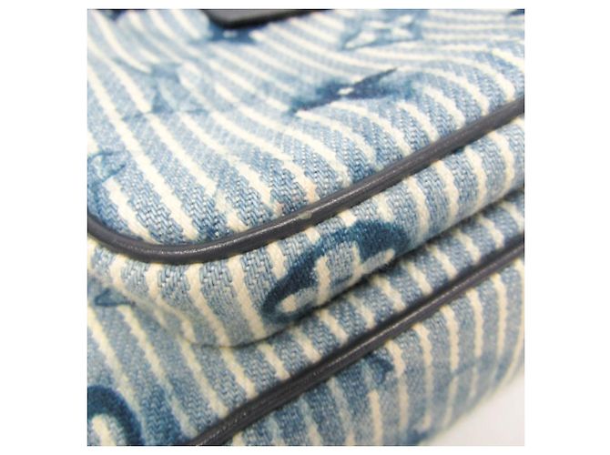 Pochette Outdoor Monogram Louis Vuitton Bianco Blu - vista 6