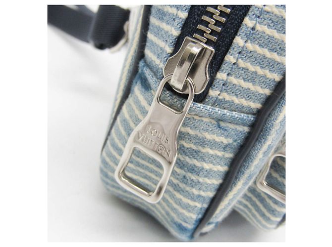 Pochette Outdoor Monogram Louis Vuitton Bianco Blu - vista 8