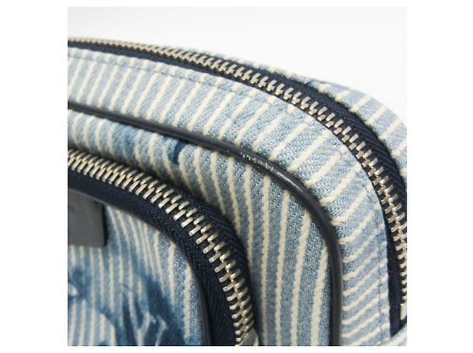 Pochette Outdoor Monogram Louis Vuitton Bianco Blu - vista 9