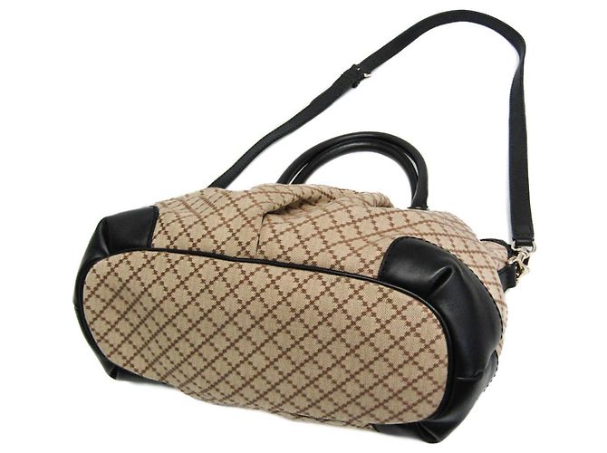 Borsa Gucci Sukey Diamante 247902 Nero Beige - vista 3