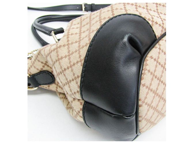 Borsa Gucci Sukey Diamante 247902 Nero Beige - vista 7