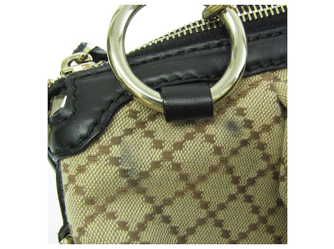 Borsa Gucci Sukey Diamante 247902 Nero Beige - vista 8