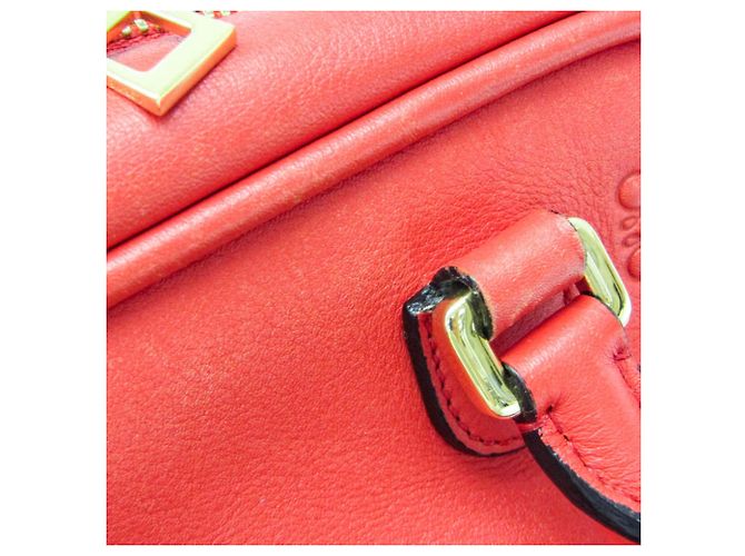 Borsa in pelle Loewe Amazona 75 Small Rosso - vista 10
