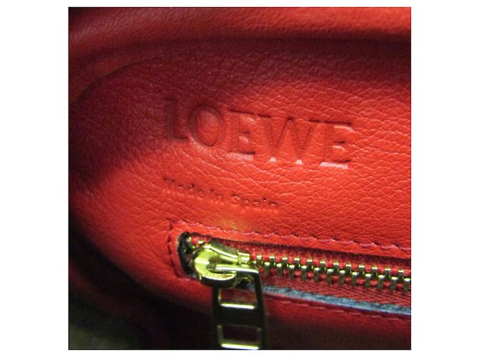Borsa in pelle Loewe Amazona 75 Small Rosso - vista 17