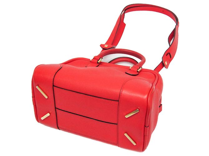 Borsa in pelle Loewe Amazona 75 Small Rosso - vista 3