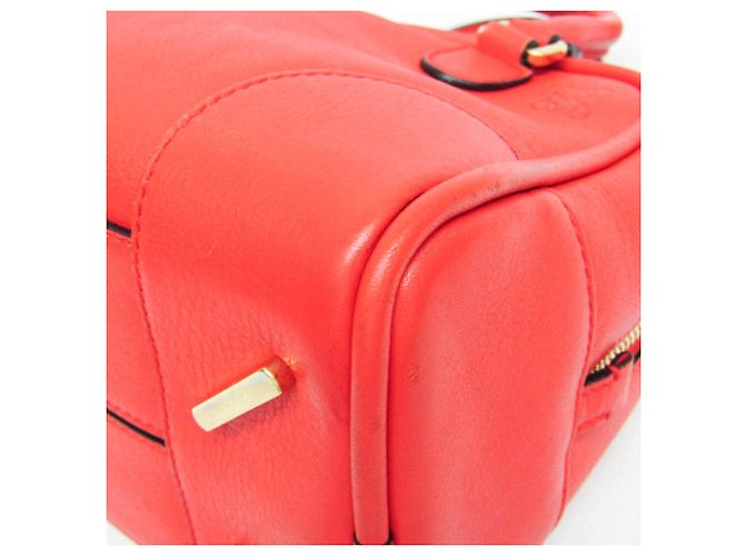 Borsa in pelle Loewe Amazona 75 Small Rosso - vista 5