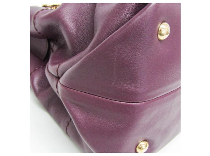 Borsa in pelle Gancini di Salvatore Ferragamo Porpora - vista 13