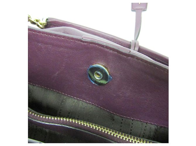 Borsa in pelle Gancini di Salvatore Ferragamo Porpora - vista 16