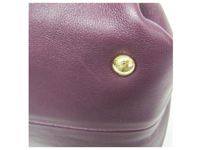 Borsa in pelle Gancini di Salvatore Ferragamo Porpora - vista 5