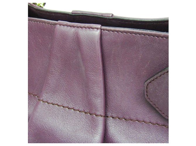 Borsa in pelle Gancini di Salvatore Ferragamo Porpora - vista 6