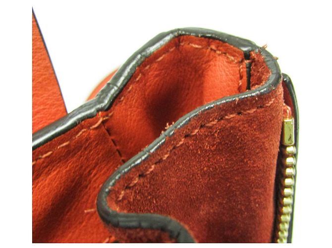 Zaino in pelle e suede Chloé Faye da donna in arancione - vista 17