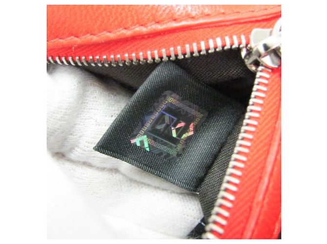 Fendi 8BR677 Leder Schultertasche Rot Bordeaux - Ansicht 18