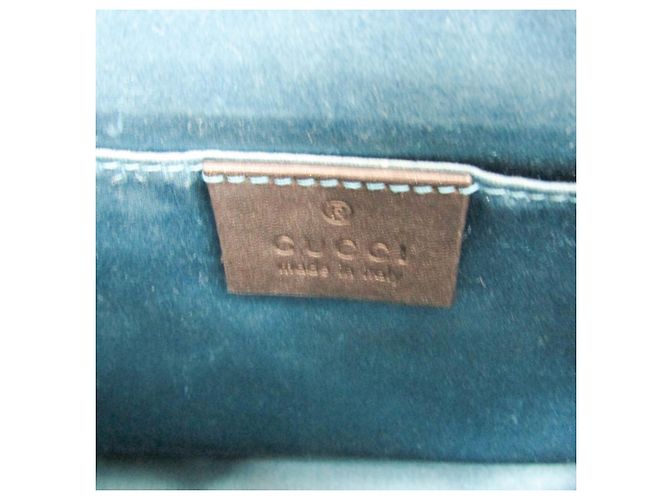 Borsa a spalla in pelle e suede per donna Gucci Ophidia 503877 Nero Rosso - vista 12