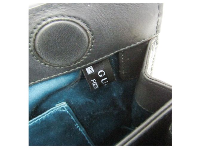 Borsa a spalla in pelle e suede per donna Gucci Ophidia 503877 Nero Rosso - vista 14