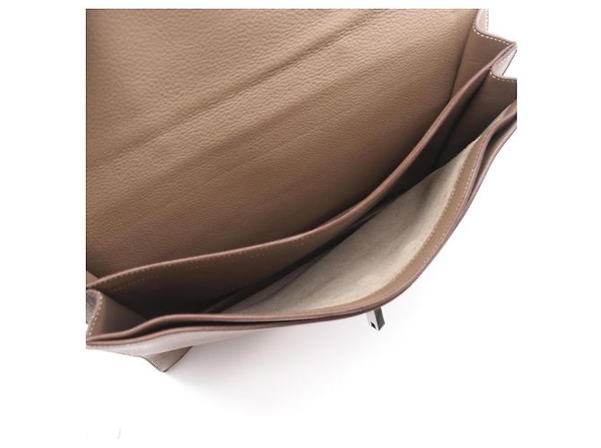 Hermès Borsa Hermes Sac à Dépêches 38 Marrone Taupe - vista 3