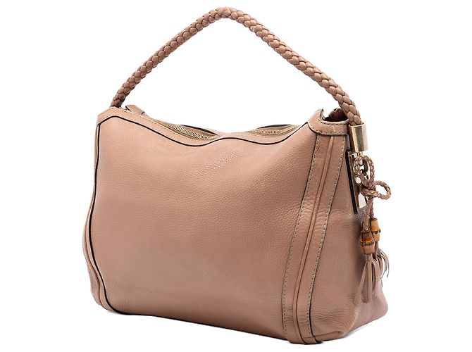 Borsa a spalla Bella in pelle di vitello granata marrone medio Gucci Carne - vista 2