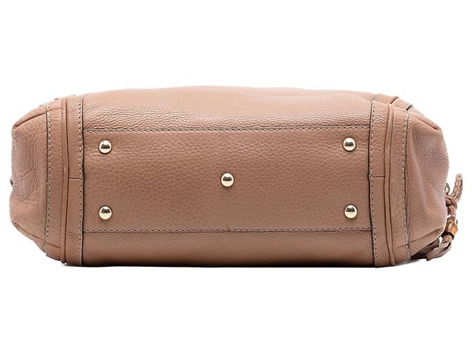 Borsa a spalla Bella in pelle di vitello granata marrone medio Gucci Carne - vista 3