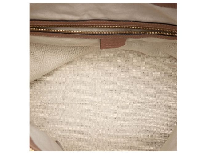 Borsa a spalla Bella in pelle di vitello granata marrone medio Gucci Carne - vista 4